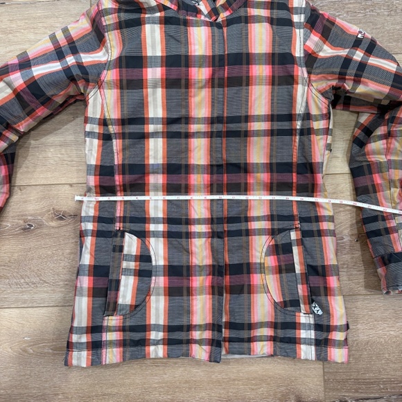 Roxy Peach Plaid Ski Snowboard Jacket and Matching Pants Outfit - Size XS - Picture 15 of 16